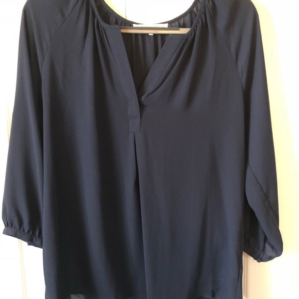 Navy blouse